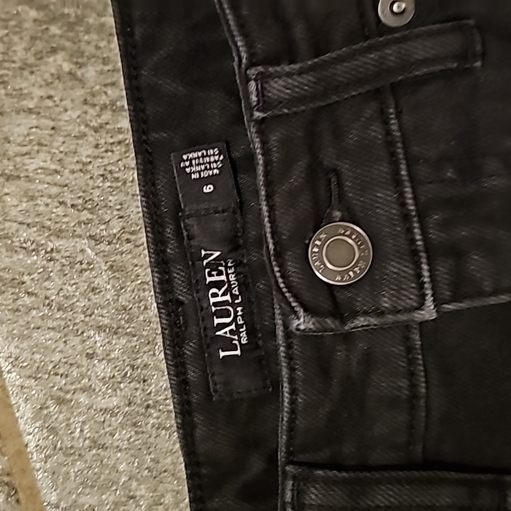 LAUREN Ralph Lauren black jeans size 6 - Picture 2 of 8